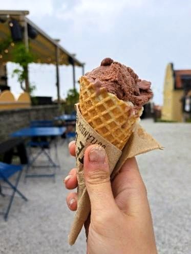 ゴットランド島のヴィスビーで食べたアイスクリーム