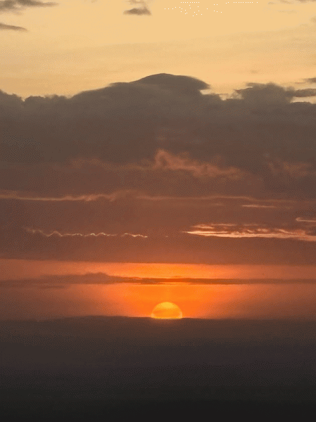 ケニアでの夕日