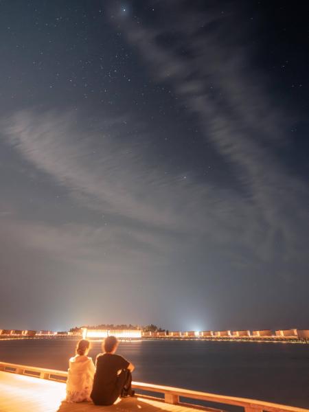 星空も澄んでいて、とてもきれいでした
