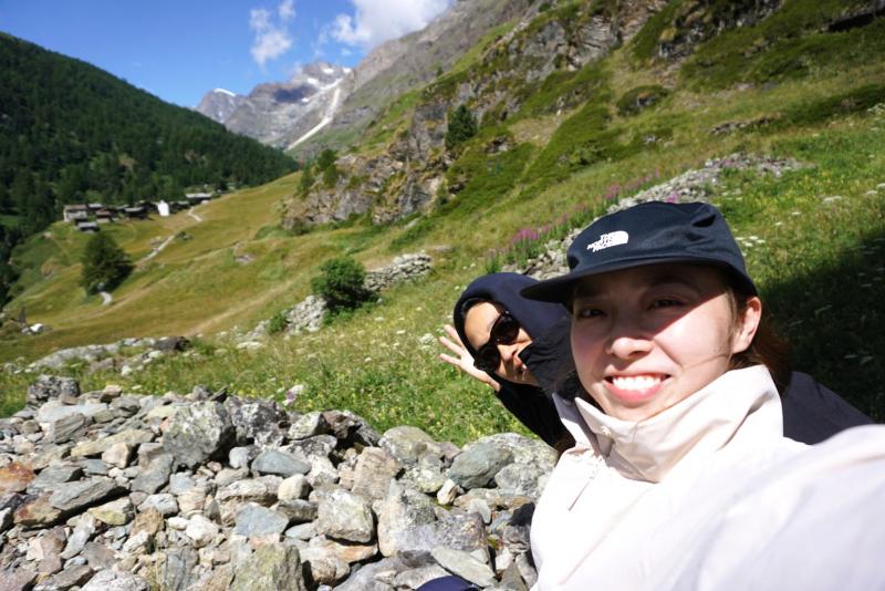 ツェルマットから300m登った所、高山病になったよ