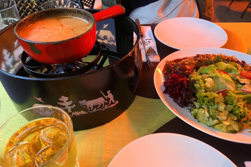 ツェルマットで食べたチーズフォンデュ