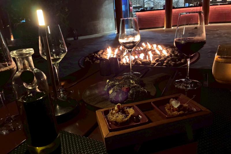 グリルレストラン ファイヤーでのディナー