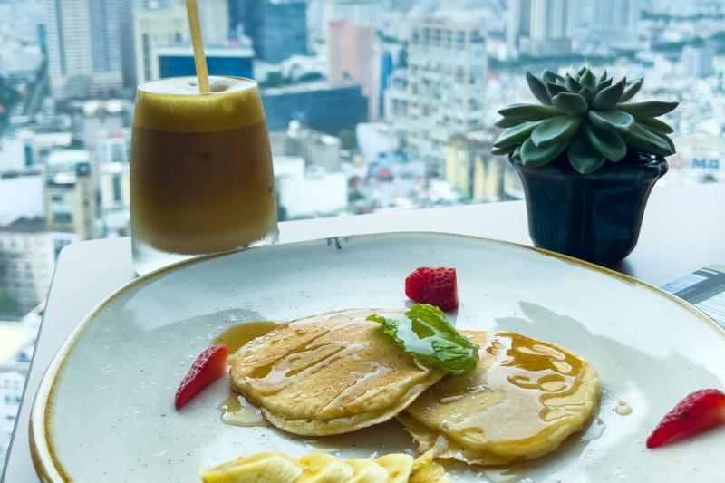 アラカルトメニューのパンケーキ