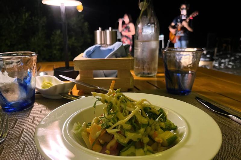 ライブ付きの夕食♪