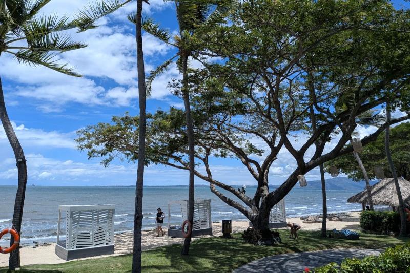 ビーチにはカバナもありました