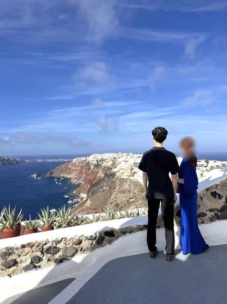 イアからフィラに向かう途中で