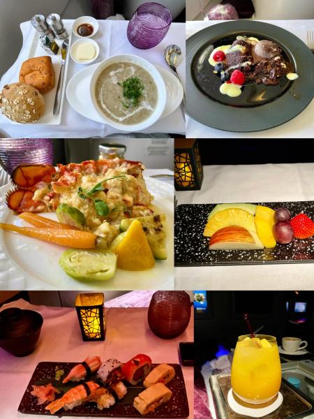 Qスイートの機内食