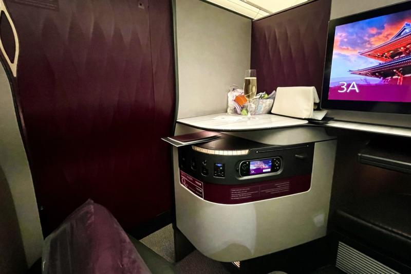 カタール航空Qスイートの個室シート