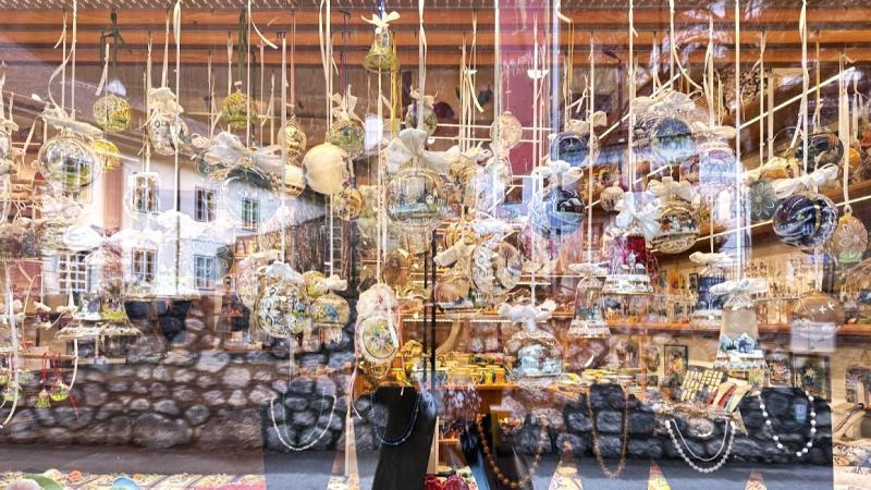 かわいいオーナメント屋さんも見つけました♪