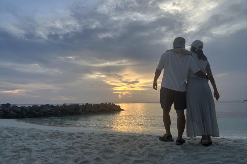 モルディブに来られて、ほんとよかったねー♪