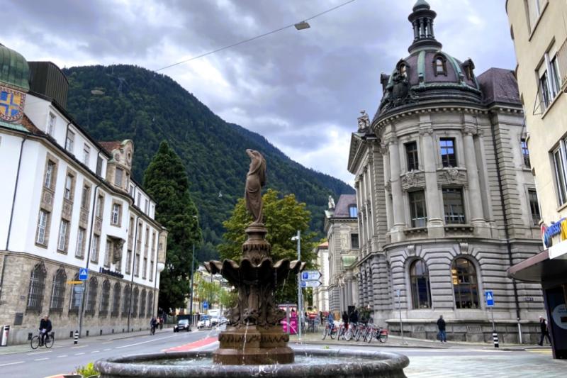 クールでの街並み（スイス）