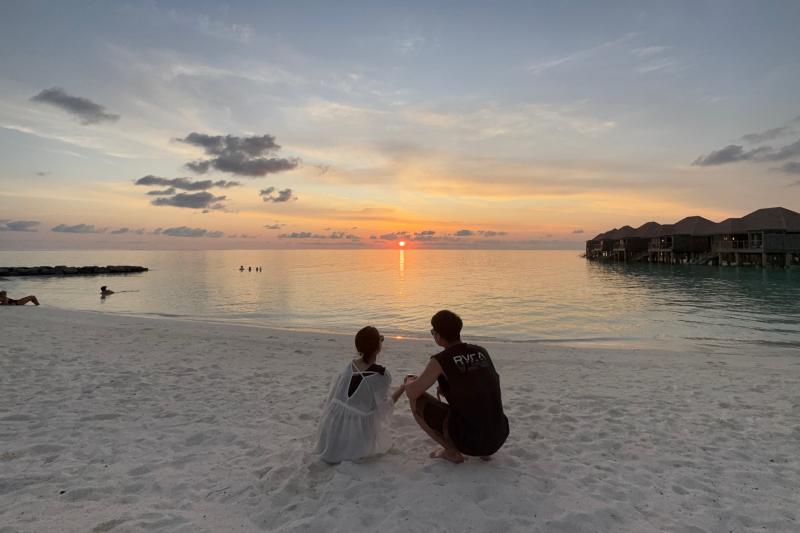 バルセロでの夕日