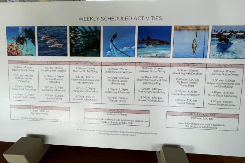 エクスカーションスケジュール（※変更されることもあります）