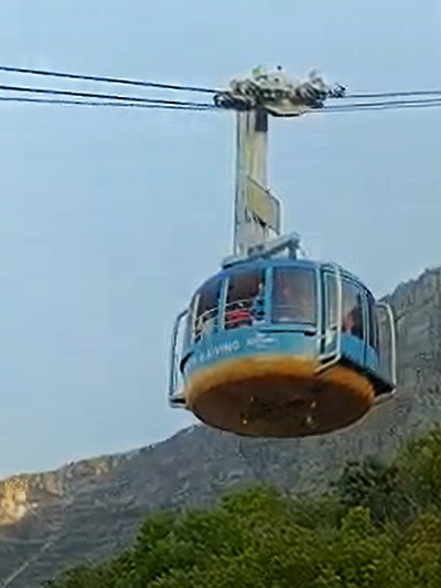 丸いカプセルが360度まわります