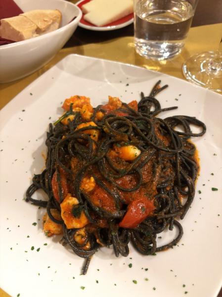Osteria Mocenigoのイカ墨パスタ、過去一のイカ墨パスタでした
