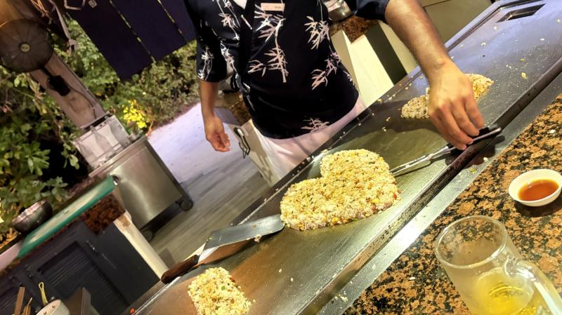 日本料理での鉄板焼き