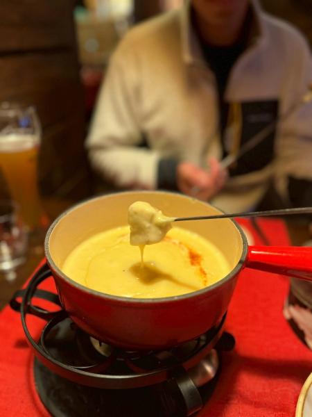 ツェルマットのチーズフォンデュ