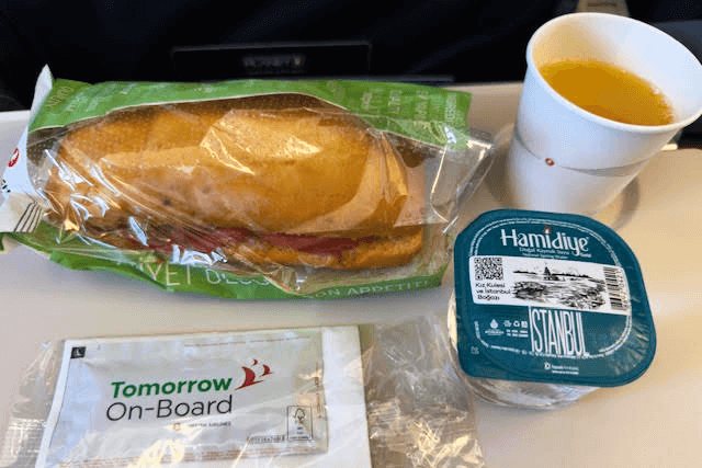 ターキッシュ エアラインズの軽食