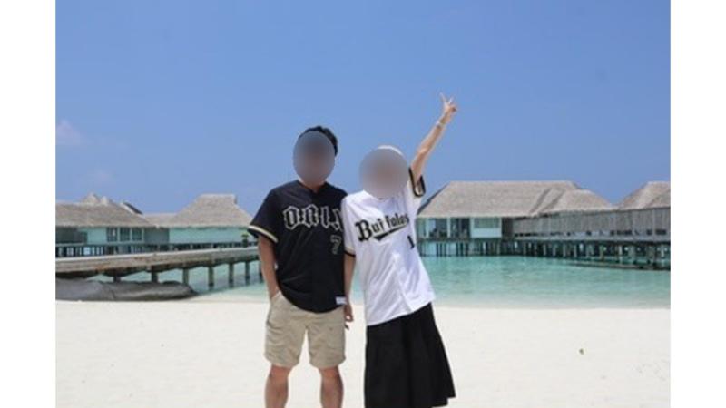 おそろいの服で記念撮影