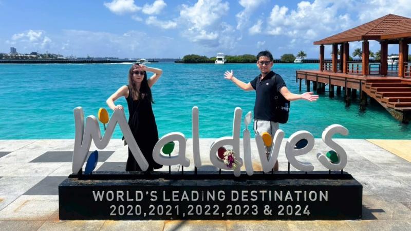 モルディブ到着！