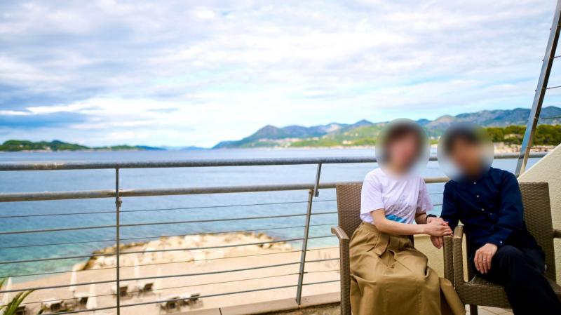 ドブロヴニクで宿泊した「プレジデント ヴァラマール コレクション ホテル」のベランダより