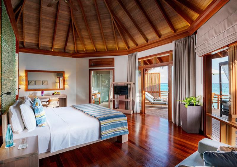水上ヴィラのお部屋（Photo by Baros Maldives）