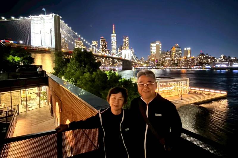 ニューヨークのマンハッタンの夜景がとてもきれいでした！ 